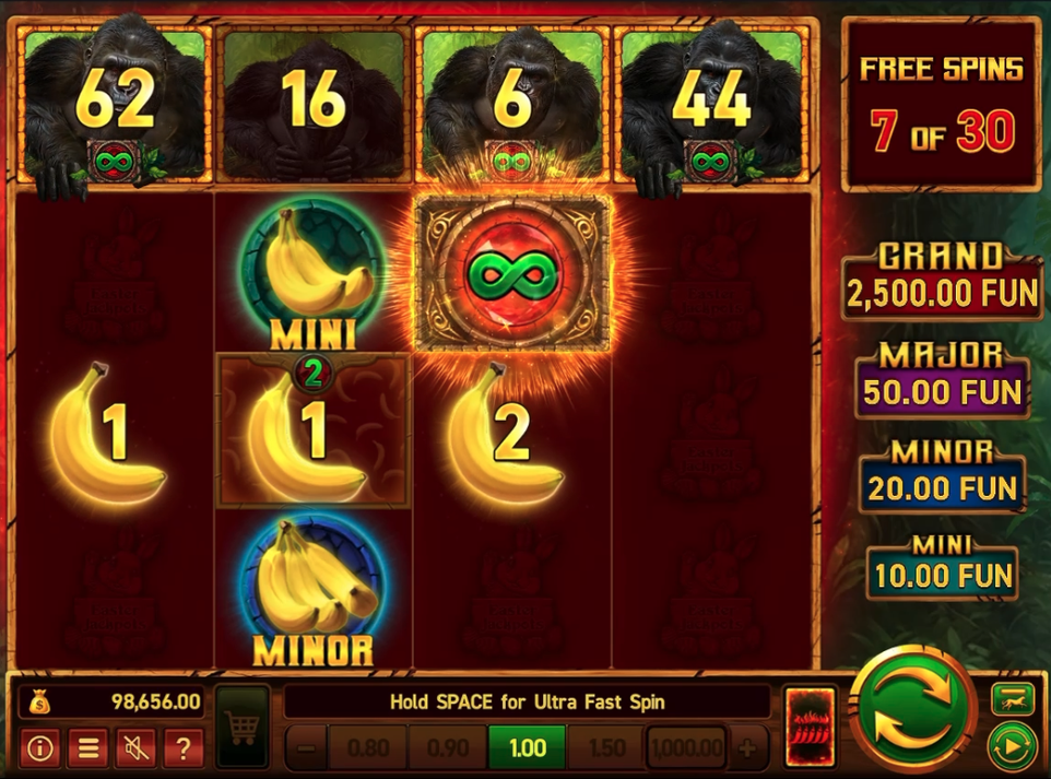 Mighty Wild: Gorilla Easter Jackpots Slot - 2 - BitStarz Casino