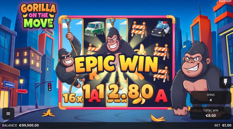 Gorilla on the Move Slot - 2 - BitStarz Casino