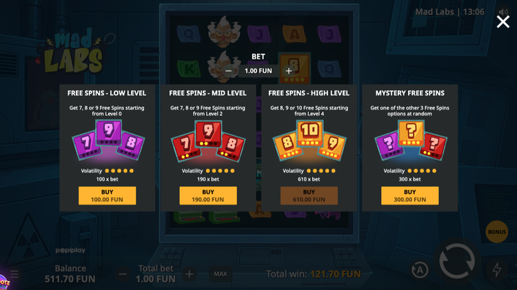 Mad Labs Slot - 3 - BitStarz Casino
