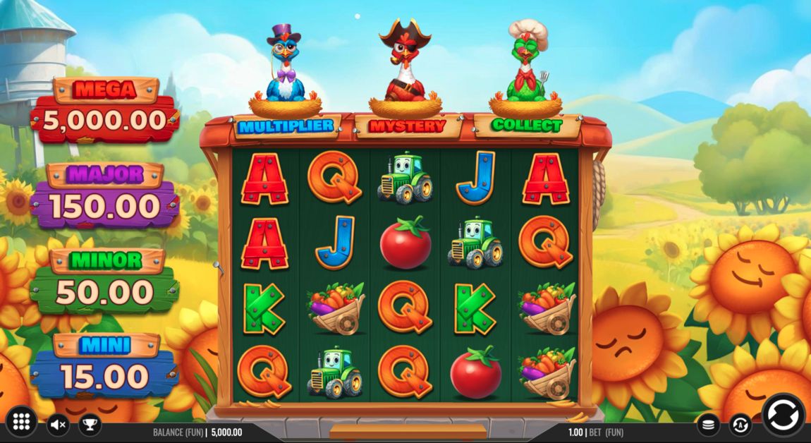 3 Plucky Hens Slot - 1 - BitStarz Casino