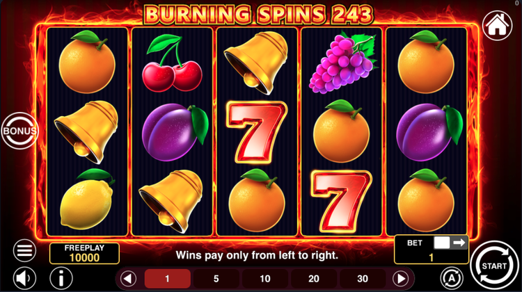 Burning Spins 243 Slot - 1 - BitStarz Casino