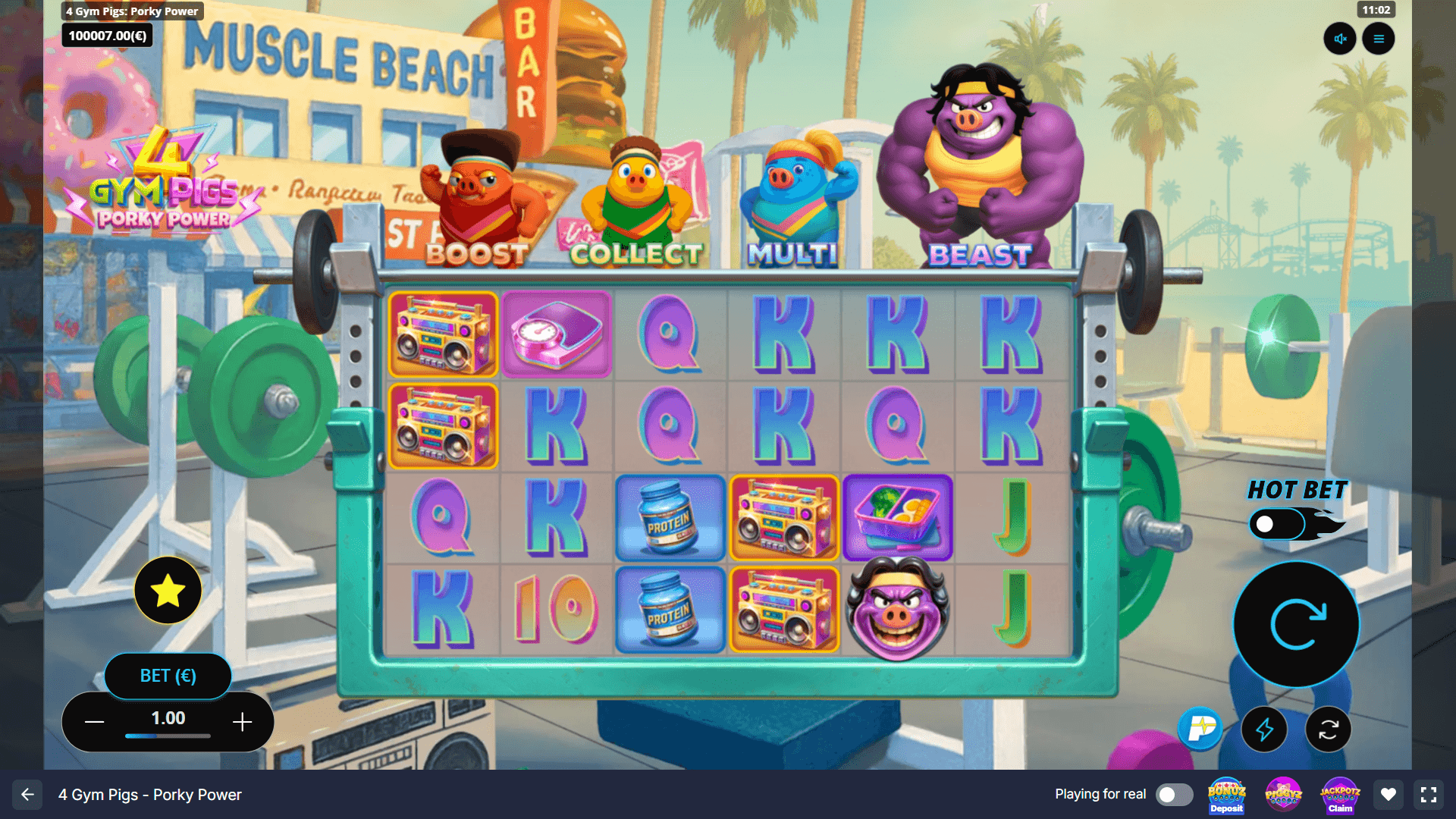 4 Gym Pigs: Porky Power Slot - 1 - BitStarz Casino