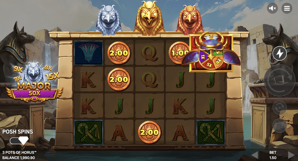 3 Pots of Horus Slot - 1 - BitStarz Casino