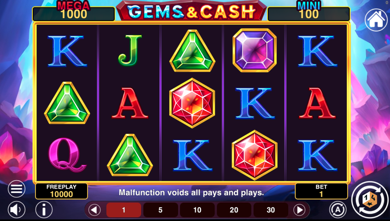Gems & Cash Win Spins Slot - 1 - BitStarz Casino
