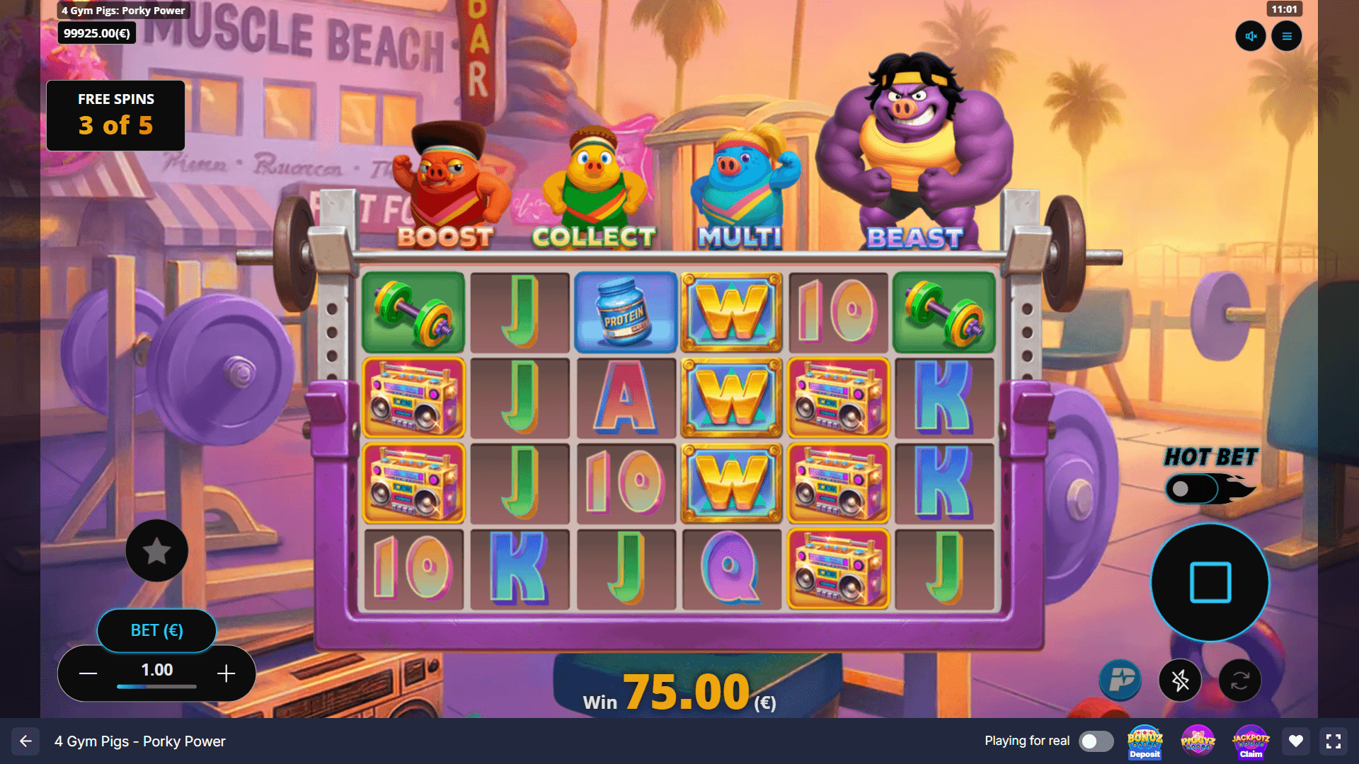 4 Gym Pigs: Porky Power Slot - 2 - BitStarz Casino