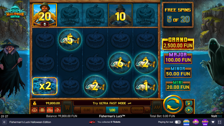 Fisherman's Luck Halloween Edition Slot - 2 - BitStarz Casino
