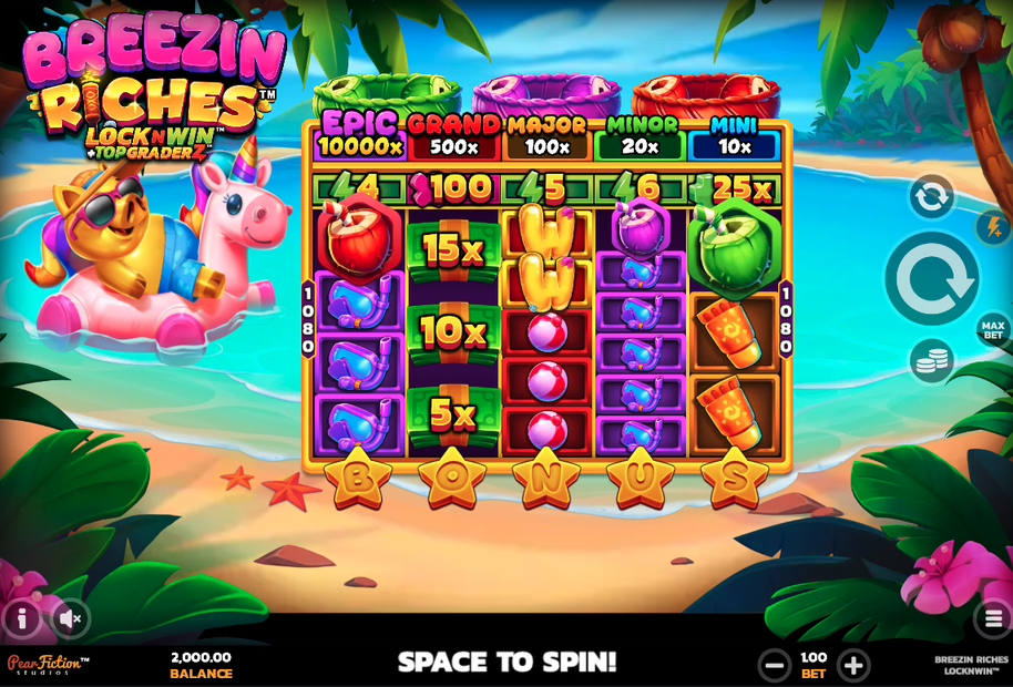 Breezin' Riches LockNWin Slot - 1 - BitStarz Casino