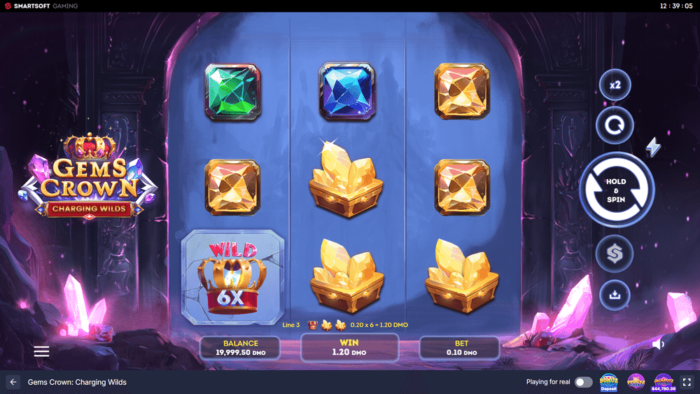 Gems Crown: Charging Wilds Slot - 2 - BitStarz Casino