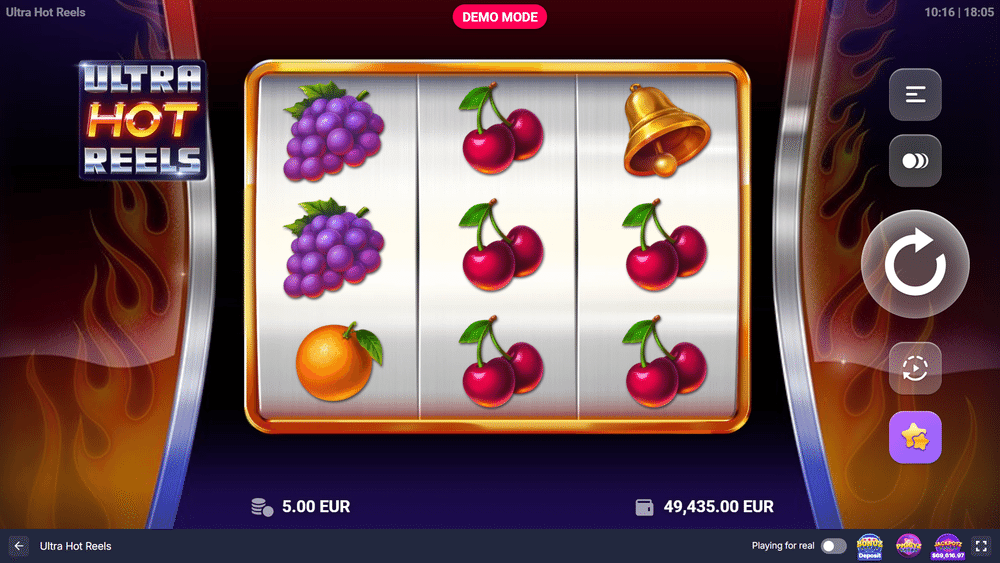 Ultra Hot Reels Slot - 1 - BitStarz Casino