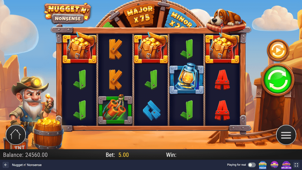 Nugget n' Nonsense Slot - 1 - BitStarz Casino
