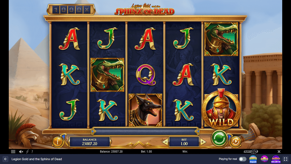 Legion Gold and the Sphinx of Dead Slot - 1 - BitStarz Casino