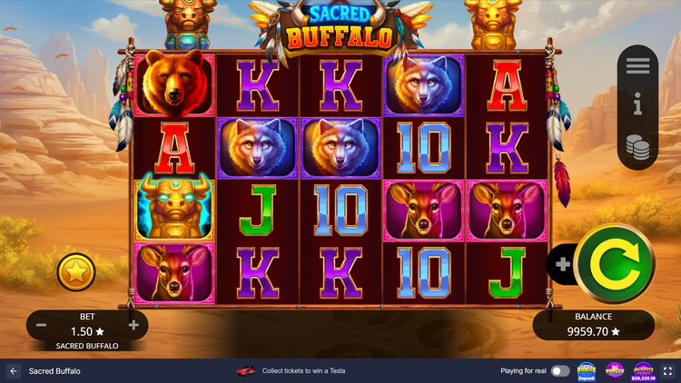 Sacred Buffalo Slot - 1 - BitStarz Casino