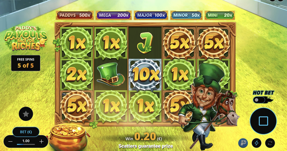 Paddy’s Payouts Race for Riches Slot - 2 - BitStarz Casino