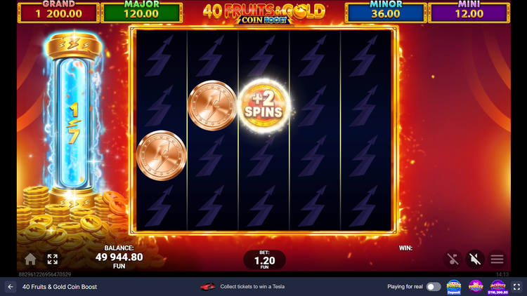 40 Fruits & Gold Coin Boost Slot - 2 - BitStarz Casino