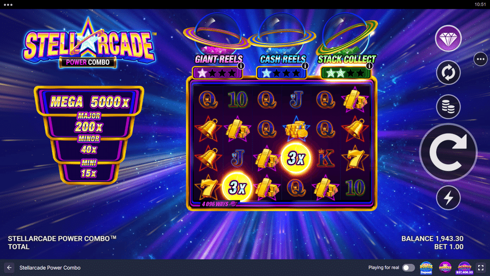 Stellarcade Power Combo Slot - 1 - BitStarz Casino