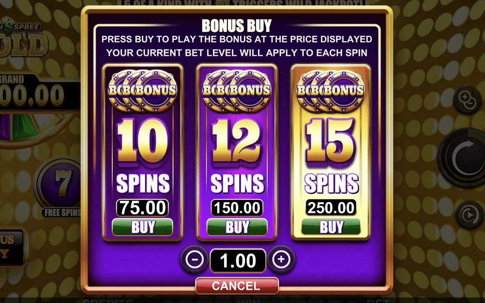Cash Spree Gold Slot - 3 - BitStarz Casino