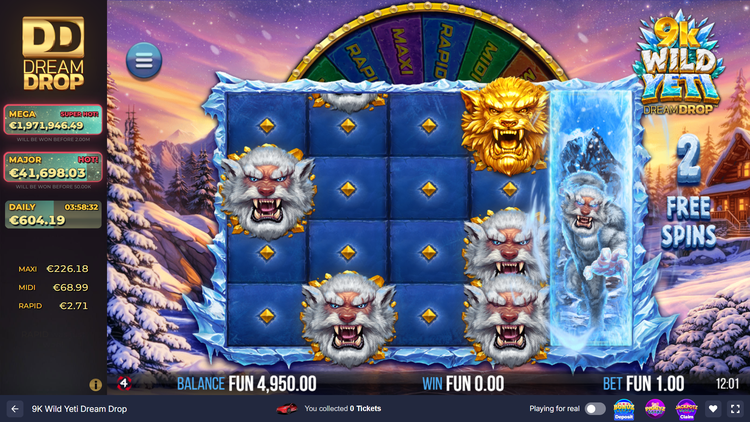 9K Wild Yeti Dream Drop Slot - 3 - BitStarz Casino