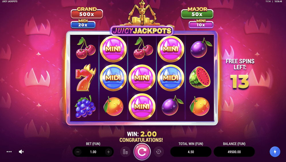 Juicy Jackpots Slot - 2 - BitStarz Casino
