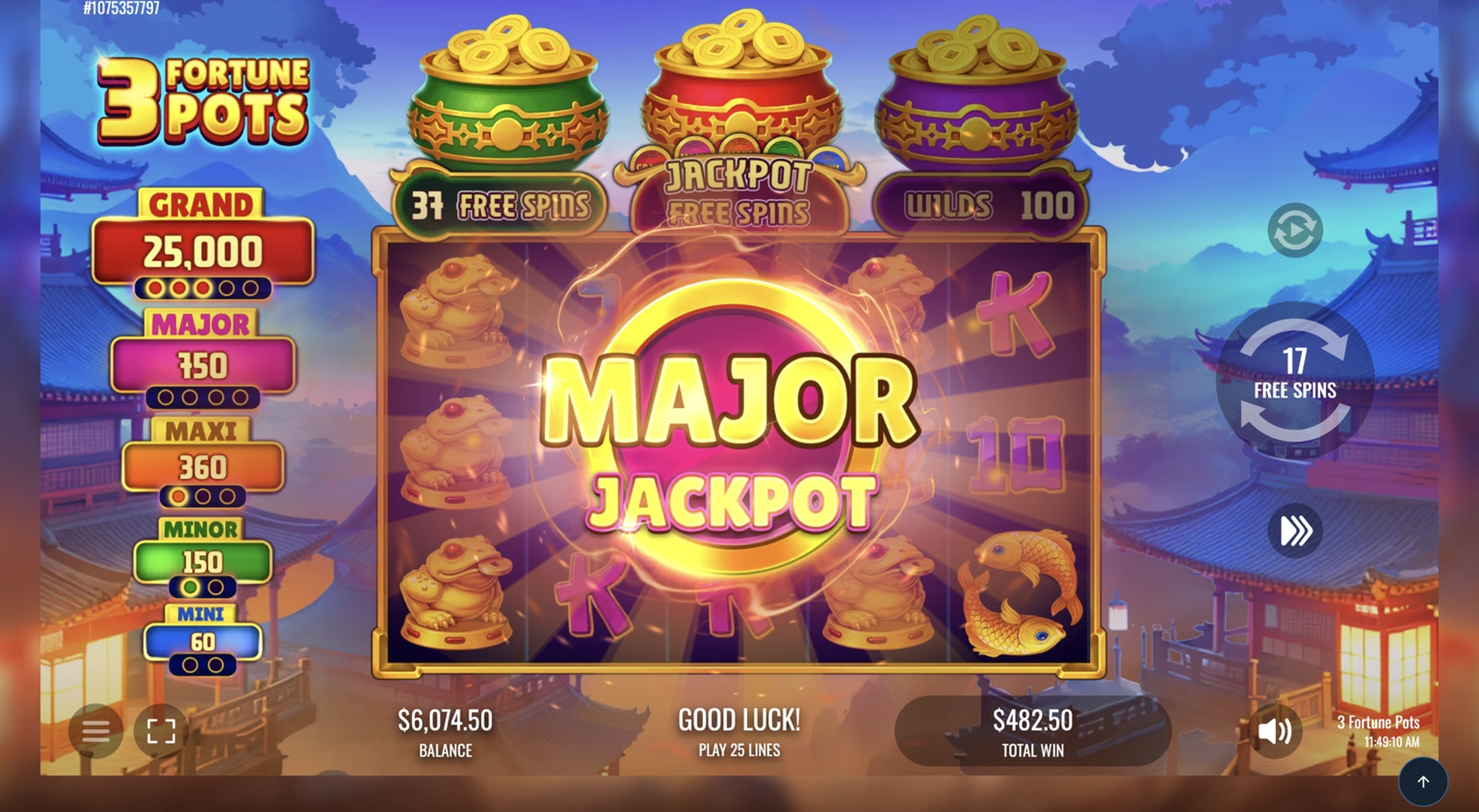 3 Fortune Pots <span class=