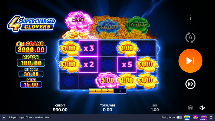 4 Supercharged Clovers: <span class=
