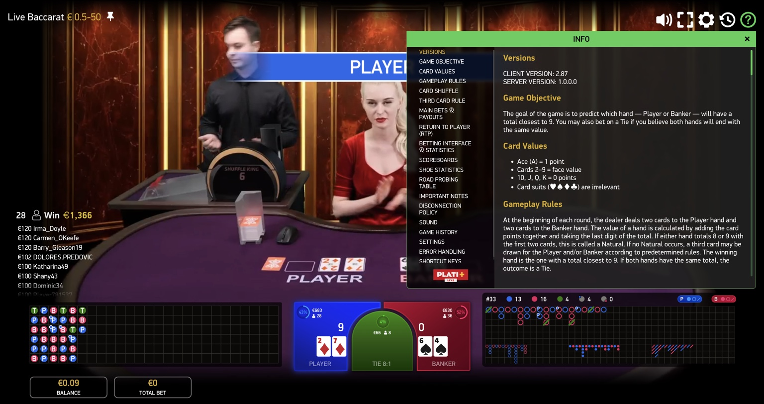 Live Baccarat - 1 - BitStarz Casino