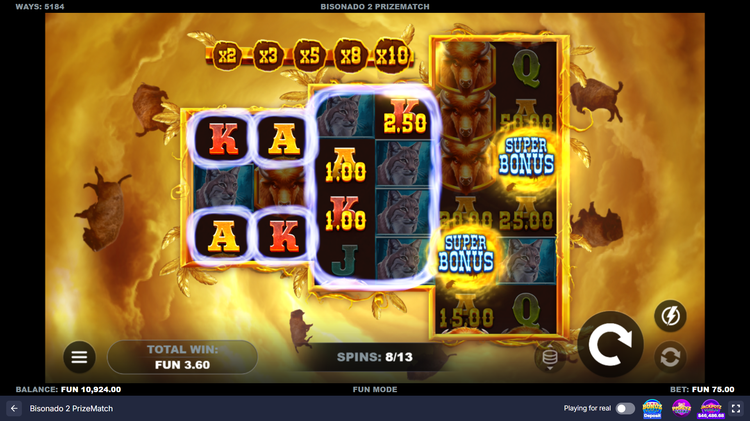Bisonado 2 PrizeMatch Slot - 2 - BitStarz Casino