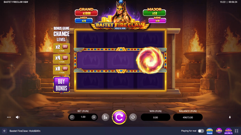 Bastet FireClaw: Hold&Win Slot - 1 - BitStarz Casino