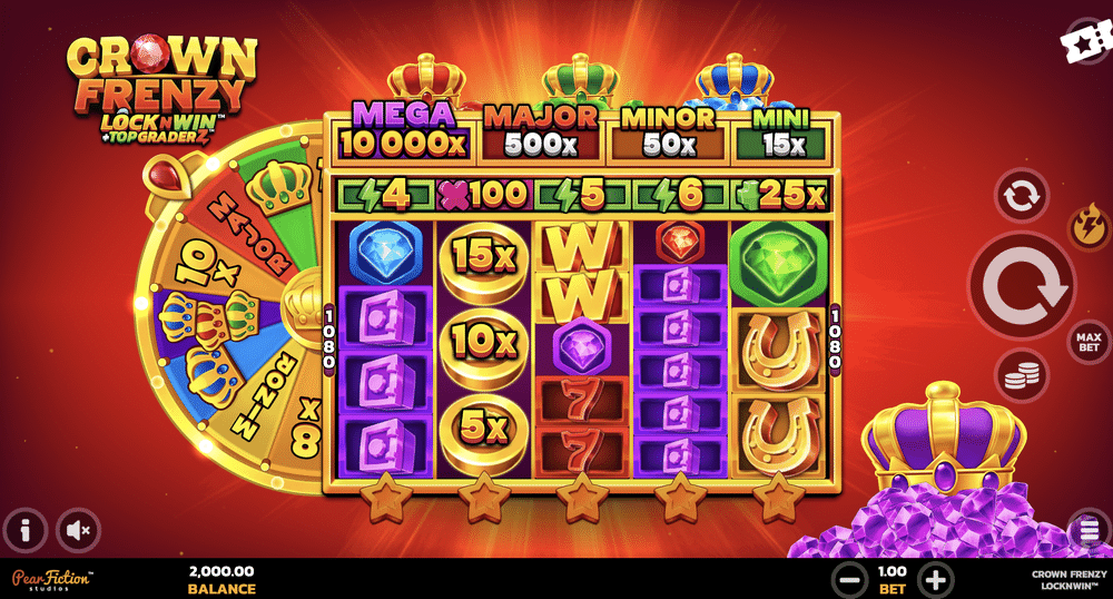 Crown Frenzy LockNWin Slot - 1 - BitStarz Casino
