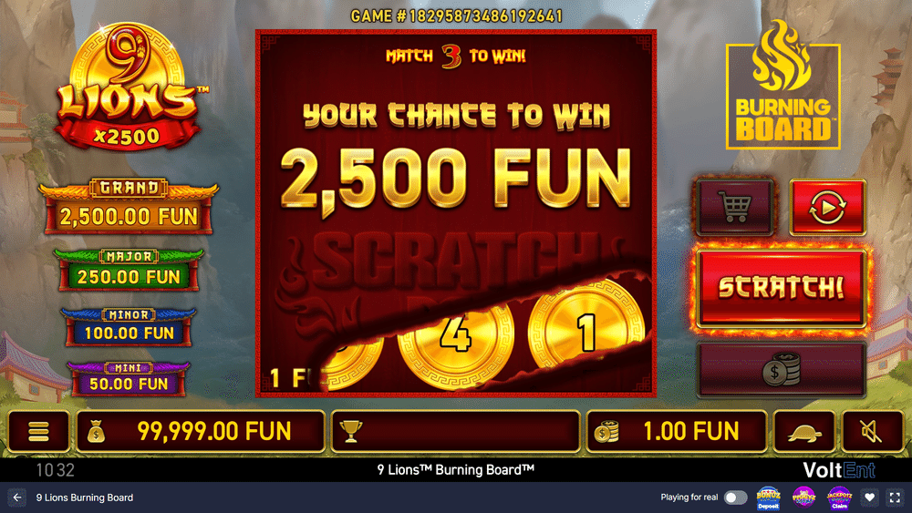 9 Lions Burning Board Slot - 2 - BitStarz Casino