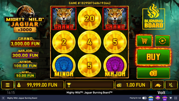 Mighty Wild: Jaguar Burning Board - 1 - BitStarz Casino