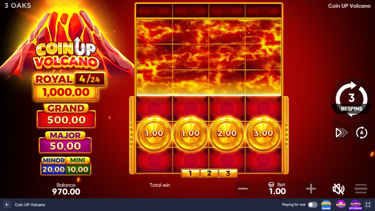 Coin UP Volcano Slot - 2 - BitStarz Casino