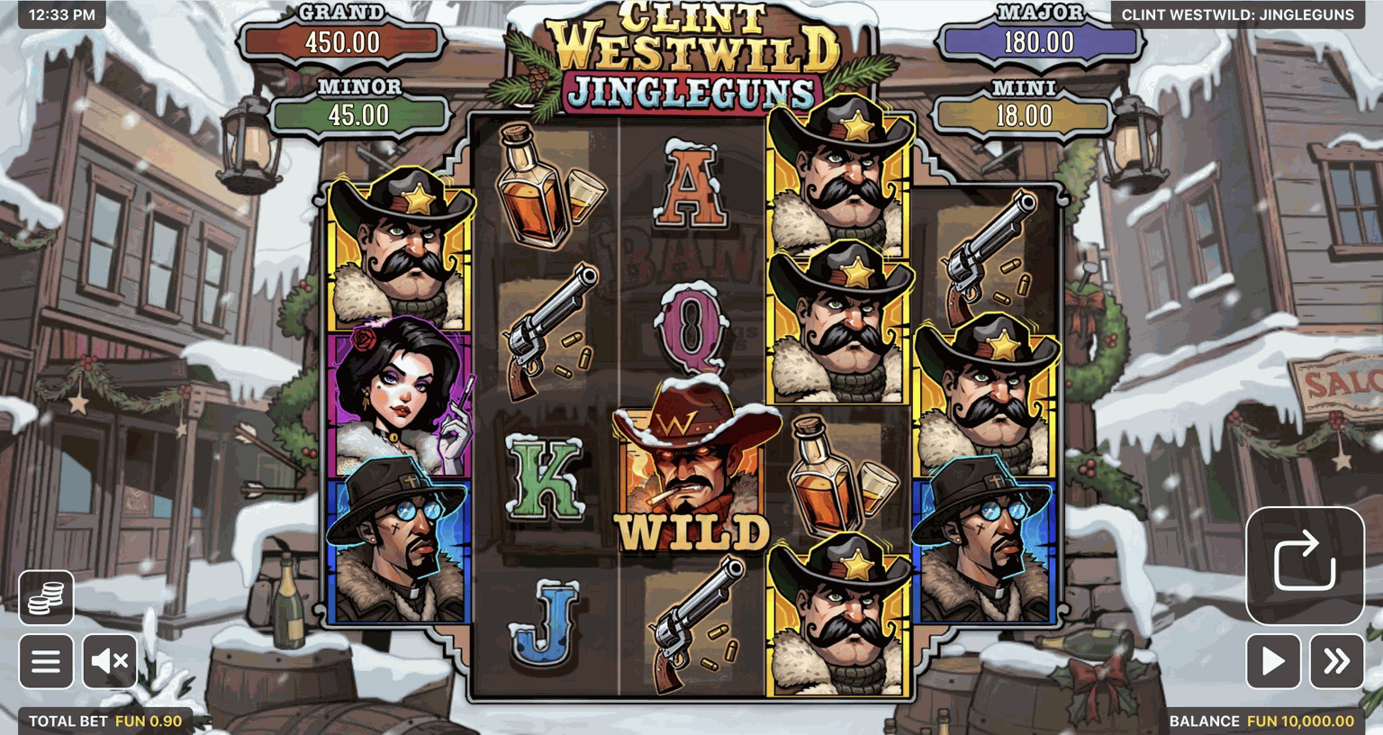 Clint Westwild: Jingleguns Slot - 1 - BitStarz Casino