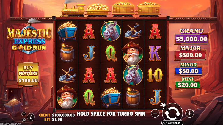 Majestic Express Gold Run Slot - 1 - BitStarz Casino