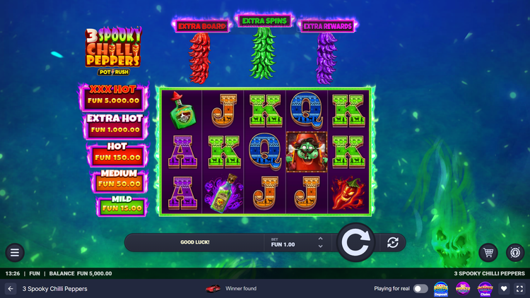 3 Spooky Chilli Peppers Slot - 1 - BitStarz Casino