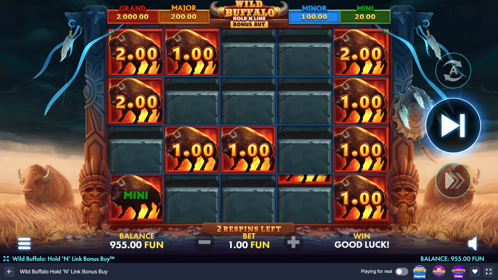 Wild Buffalo Hold 'N' Link Bonus Buy Slot - 3 - BitStarz Casino