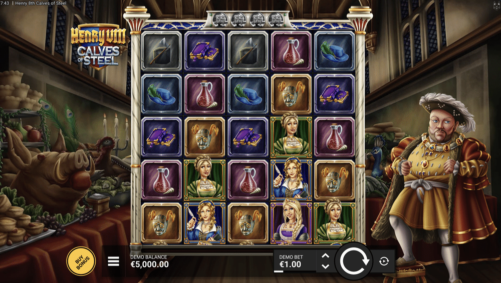 Henry 8th Calves of Steel Slot - 1 - BitStarz Casino