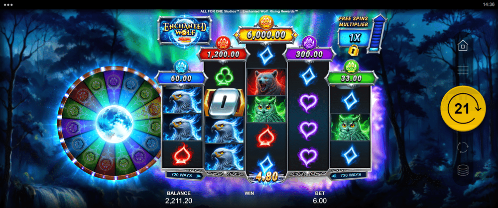 Enchanted Wolf Rising Rewards Slot - 1 - BitStarz Casino