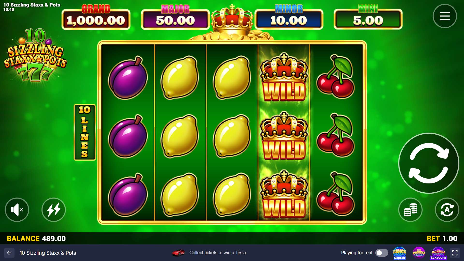 10 Sizzling Staxx & Pots Slot - 2 - BitStarz Casino