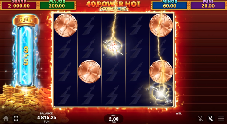 40 Power Hot Coin Boost Slot - 2 - BitStarz Casino