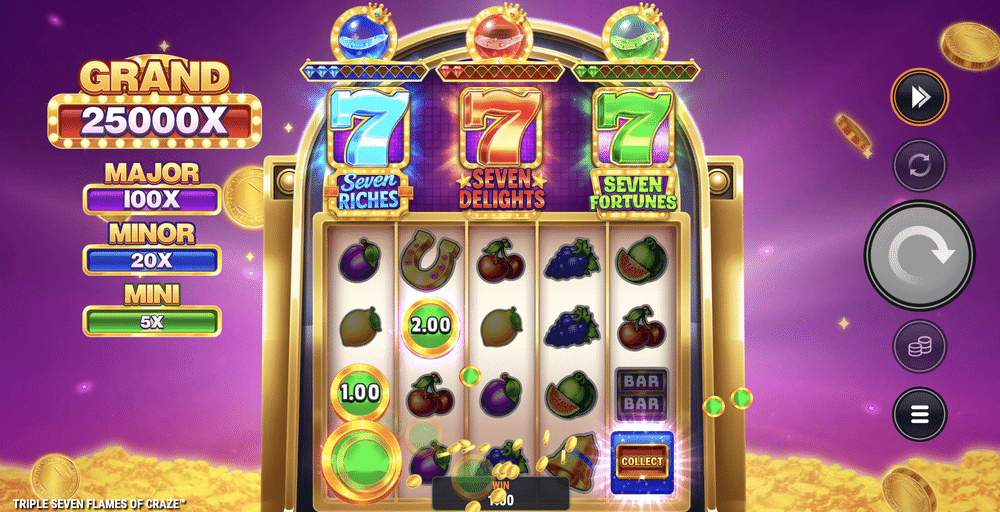 Triple Seven Flames of Craze Slot - 1 - BitStarz Casino