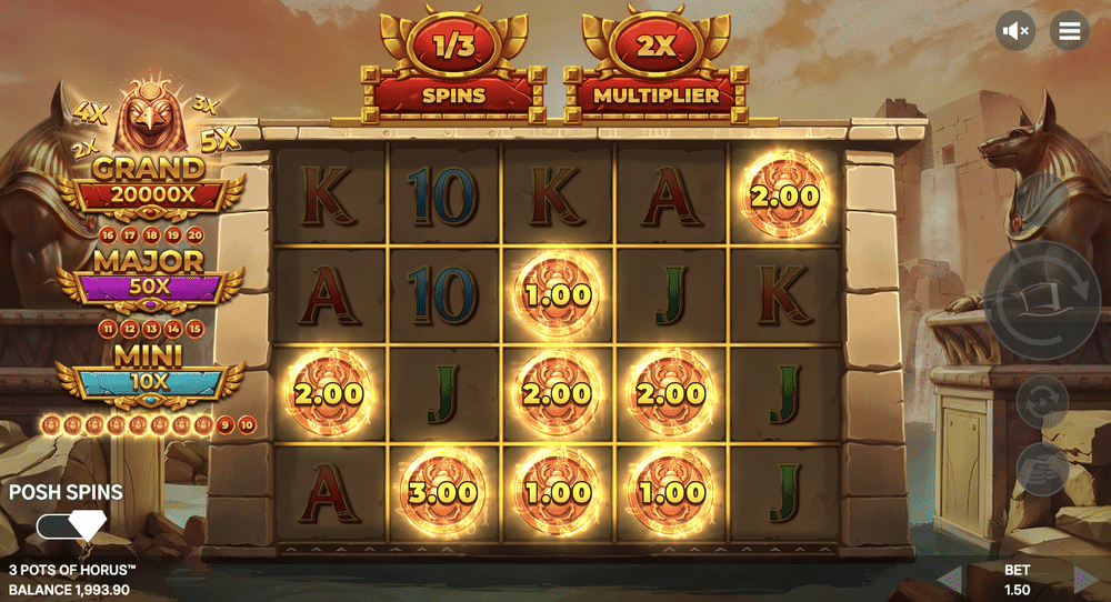 3 Pots of Horus Slot - 2 - BitStarz Casino