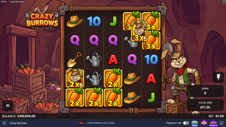 Crazy Burrows Slot - 3 - BitStarz Casino