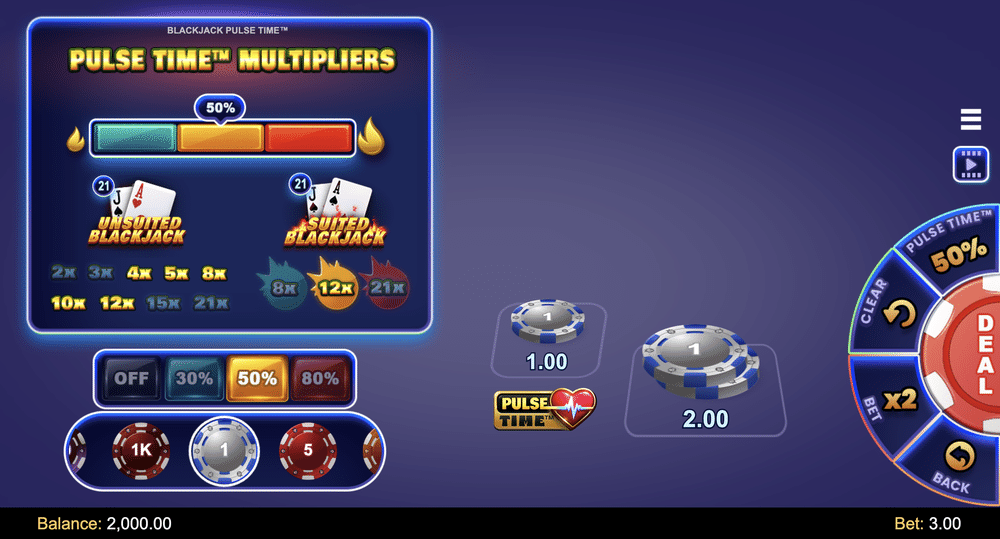 Blackjack Pulse Time - 1 - BitStarz Casino