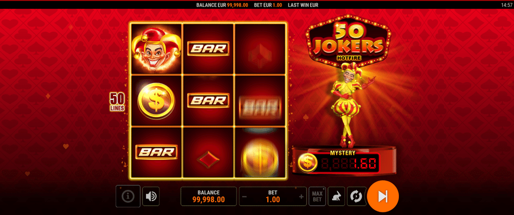 50 Jokers Hotfire Slot - 2 - BitStarz Casino