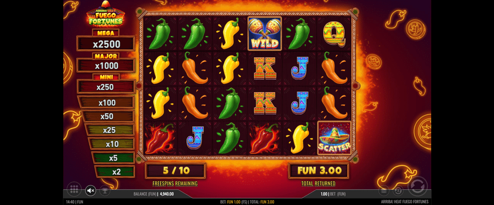 Arriba Heat: Fuego Fortunes Slot - 2 - BitStarz Casino