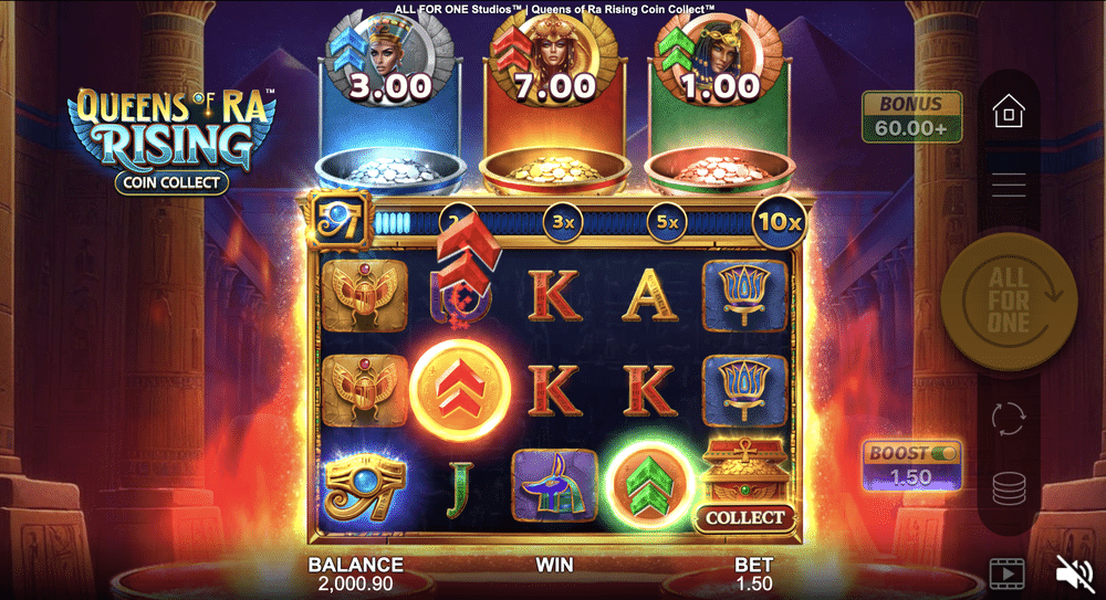 Queens of Ra Rising Coin Collect Slot - 1 - BitStarz Casino
