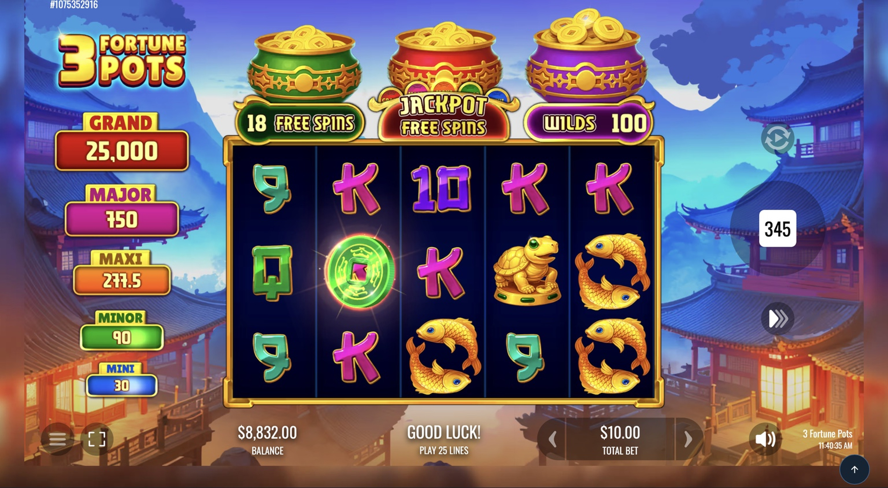 3 Fortune Pots <span class=