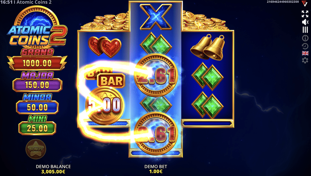 Atomic Coins 2: Running Wins 3x5x3 Slot - 1 - BitStarz Casino