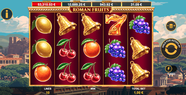 Roman Fruits Slot - 1 - BitStarz Casino