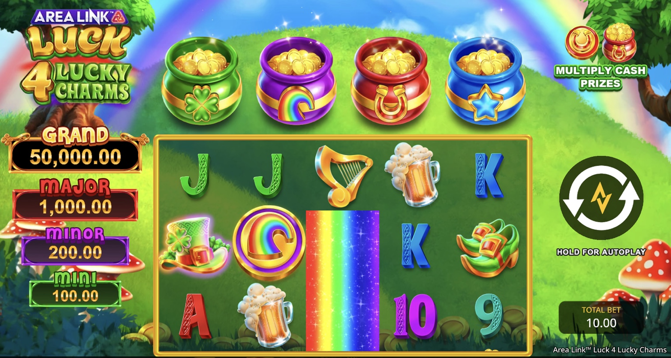 Area Link Luck 4 Lucky Charms Slot - 1 - BitStarz Casino